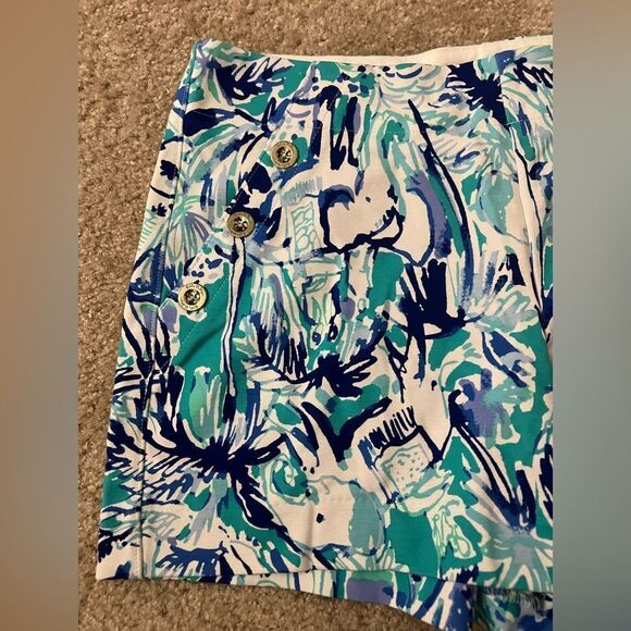 Lilly Pulitzer Marina Knit Shorts in Elephant Appeal - Picture 3 of 8